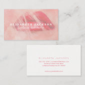 LipSense waterverf roze coole lipstickverdeler Visitekaartje (Voorkant / Achterkant)