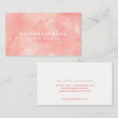 LipSense waterverf roze koele abstracte verdeler Visitekaartje (Voorkant / Achterkant)