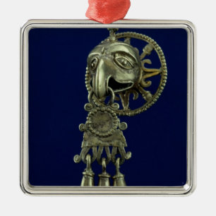 Lipstekker van de vogelgod metalen ornament