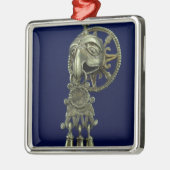 Lipstekker van de vogelgod metalen ornament (Links)