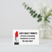 LIPSTICK AANGEPASTE VISITEKAARTJES (Staand voorkant)