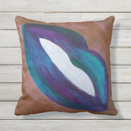 Lipstick Abstract | Girly Lips Kiss XOXO Diva Glam Buitenkussen