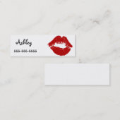 Lipstick Bel me-kaart Contactkaartje (Voorkant / Achterkant)