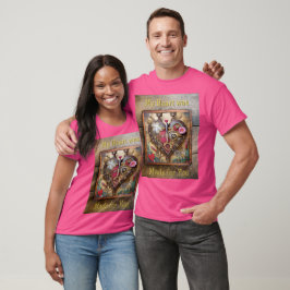 Lipstick Bloemen Hart Steampunk Serie T-shirt