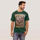 Lipstick Bloemen Hart Steampunk Series T-shirt (Voorkant volledig)