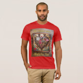Lipstick Bloemen Hart Steampunk Series T-shirt (Voorkant volledig)