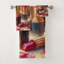 Lipstick & Bloemen Impressionistisch schilderij