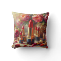 Lipstick & Bloemen Impressionistisch schilderij