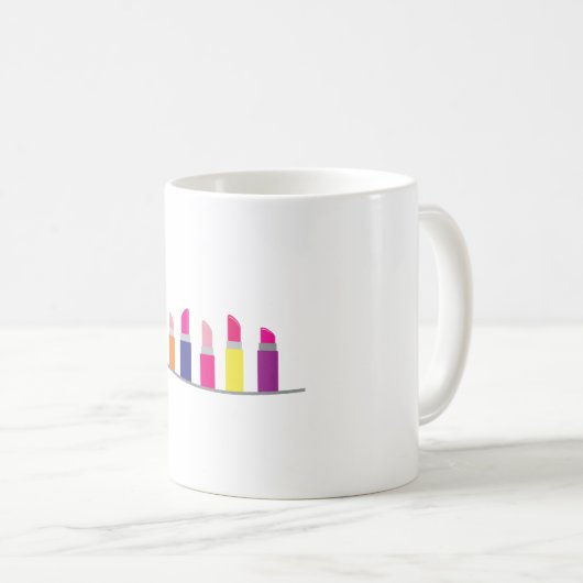 Lipstick Border Koffiemok (Voorkant rechts)