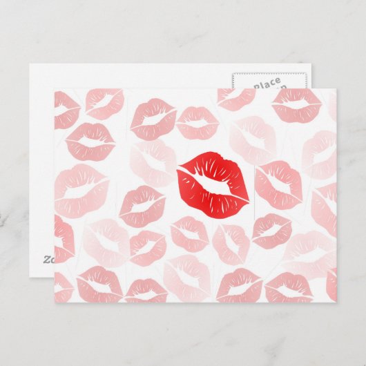 Lipstick Briefkaart (Voorkant / Achterkant)
