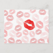 Lipstick Briefkaart (Voorkant)