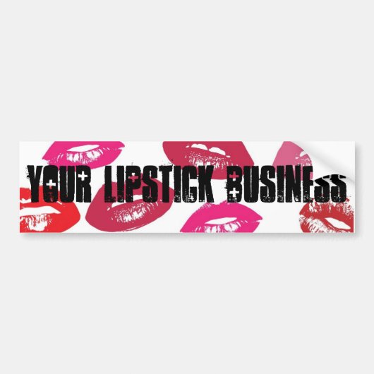 Lipstick Business Lipsense bumper sticker op maat (Voorkant)