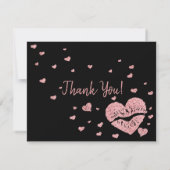 Lipstick Business roze hart lippen selfie Kaart (Achterkant)