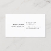 Lipstick Collage Logo 2 voor make-up artiesten, sc Visitekaartje (Achterkant)