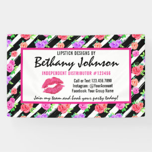 Lipstick Distributeur Rose Kiss Trade Show / Feest Spandoek