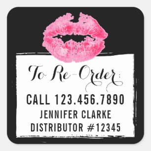 Lipstick Distributeur Roze Kiss Re-Order Label