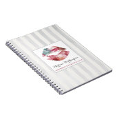 Lipstick Distributeur Waterverf Kus Gepersonalisee Notitieboek (Rechterzijde)