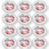 Lipstick Distributeur Waterverf Kus Lippen Planner Sticker (Voorkant)