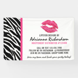 Lipstick Distributeur Zebra Kiss Trade Show / Part Spandoek