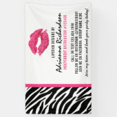 Lipstick Distributeur Zebra Kiss Trade Show / Part Spandoek (Verticaal)