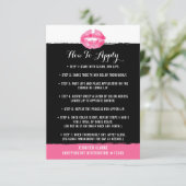 Lipstick Distributor Application/Tips Card Kaart (Staand voorkant)