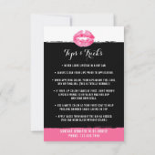 Lipstick Distributor Application/Tips Card Kaart (Achterkant)