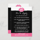 Lipstick Distributor Application/Tips Card Kaart (Voorkant / Achterkant)