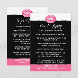 Lipstick Distributor Application/Tips Card Kaart