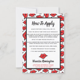 Lipstick Distributor Application/Tips Kaart