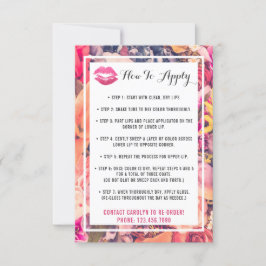 Lipstick Distributor Application/Tips Kaart