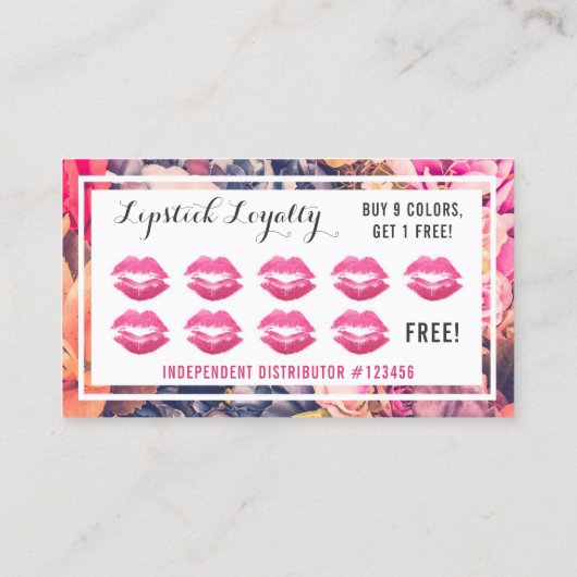 Lipstick Distributor Floral Kiss Lip Loyalty Punch (Achterkant)