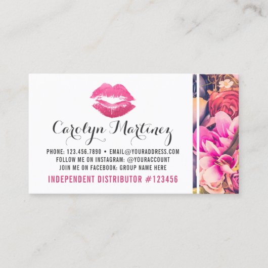 Lipstick Distributor Floral Kiss Lip Loyalty Punch (Voorkant)