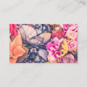 Lipstick Distributor Floral Kiss Lips Plain Back Visitekaartje (Achterkant)