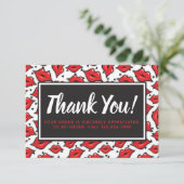 Lipstick Distributor Hartelijk dank voor de Red Li Bedankkaart (Staand voorkant)