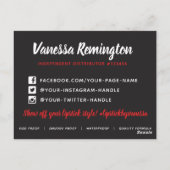 Lipstick Distributor Hartelijk dank voor de Red Li Briefkaart (Achterkant)