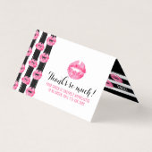 Lipstick Distributor Loyalty Stamp Kiss Dank u Kaart (Voorkant)