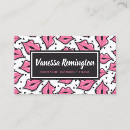 Lipstick Distributor Loyalty Stamp Roze Lips Kiss