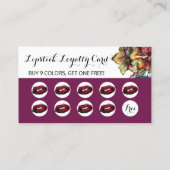 Lipstick Distributor Modern Floral Loyalty Punch (Achterkant)