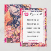 Lipstick Distributor Price List Floral Kiss Lips (Voorkant / Achterkant)