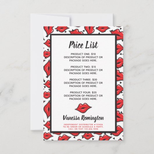 Lipstick Distributor Product Price List Red Kiss (Voorkant)