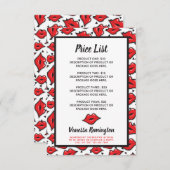 Lipstick Distributor Product Price List Red Kiss (Voorkant / Achterkant)