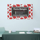 Lipstick Distributor Red Kiss Party / Trade Show Spandoek (Beurs)