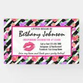 Lipstick Distributor Roos Kiss Trade Show / Party Spandoek (Horizontaal)