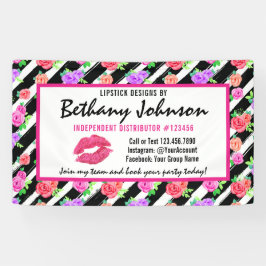 Lipstick Distributor Roos Kiss Trade Show / Party Spandoek