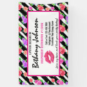 Lipstick Distributor Roos Kiss Trade Show / Party Spandoek (Verticaal)