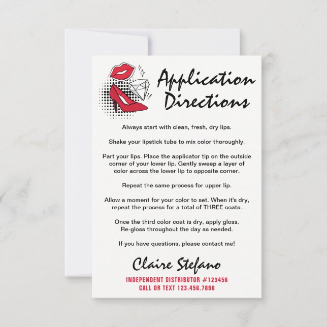 Lipstick Distributor voor het aanbrengen van tips  (Voorkant)