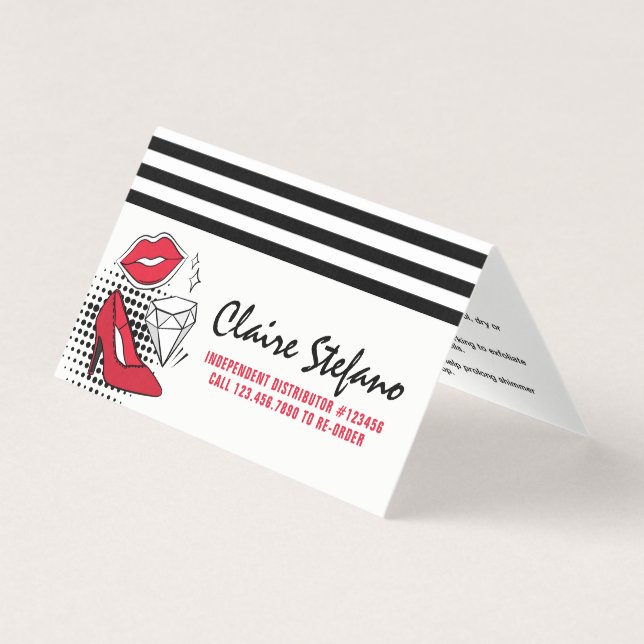 Lipstick Distributor voor het aanbrengen van tips  Kaart (Voorkant)