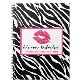 Lipstick Distributor Zebra Kiss Lips - Aangepast Notitieboek