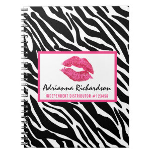 Lipstick Distributor Zebra Kiss Lips - Aangepast Notitieboek
