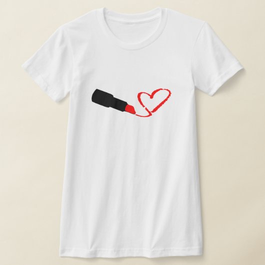  LIPSTICK DRAAIEN T-SHIRT (Laagn)